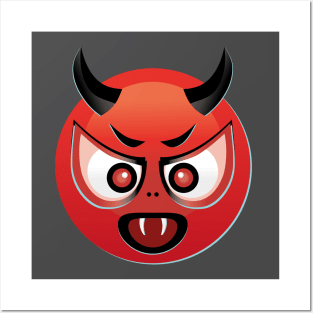 Devil Emoji Posters and Art